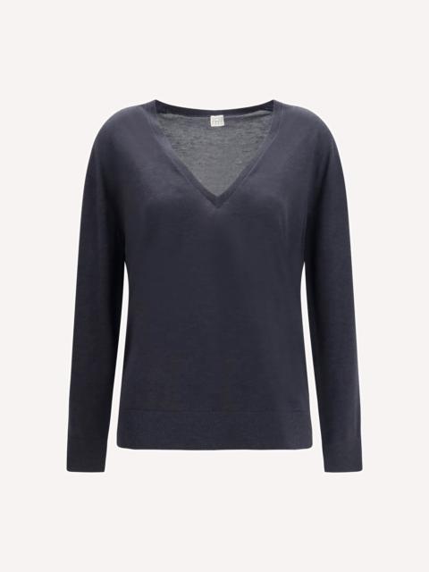 TOTEME V-neck cashmere-blend Sweater