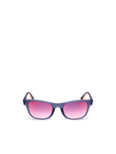 adidas rectangle-frame tinted sunglasses