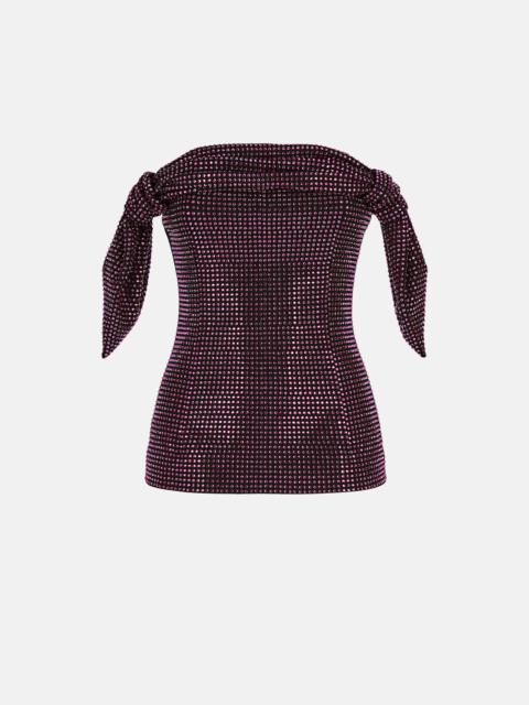 THE ATTICO FUCHSIA AND BLACK TOP