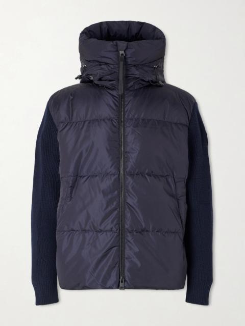 Canada Goose HyBridge® Wool and Quilted Shell Hooded Down Jacket