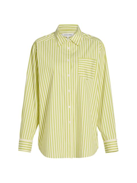 Solid & Striped Women's The Avril Striped Cover-Up Shirt - Guava