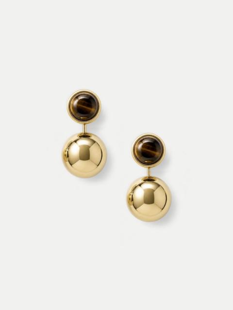 VERONICA BEARD TIGER'S EYE DROP EARRING