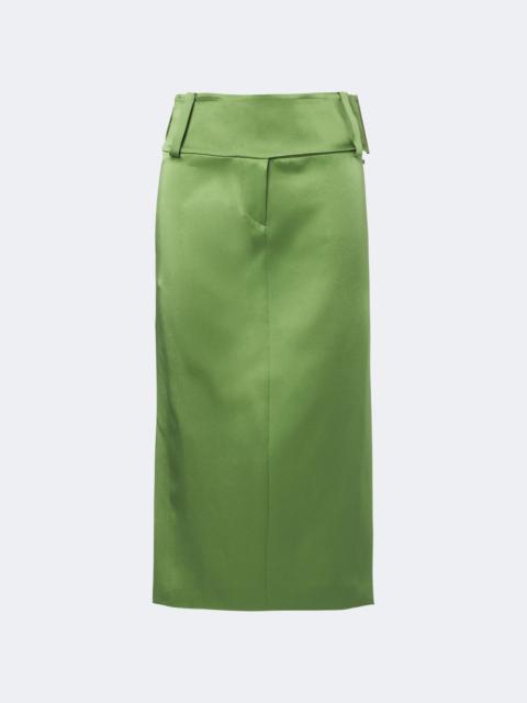 Sportmax Satin midi skirt