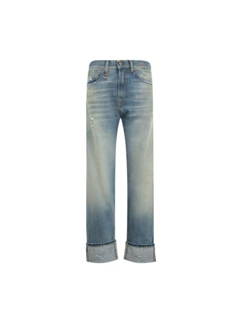 R13 CUFFED BF JEAN