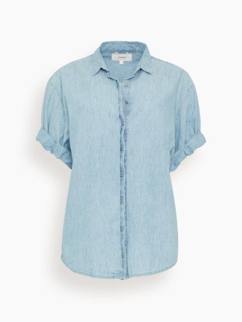 XÍRENA Channing Shirt in Dusty Blue