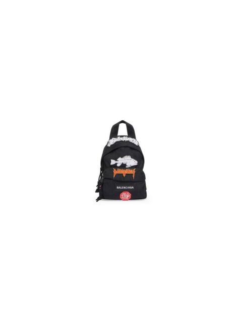 BALENCIAGA Men's Explorer Mini Backpack in Black