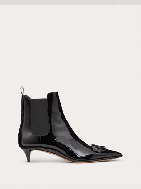 Valentino VLogo Signature Patent Leather Ankle Boot 40mm / 1.6 in.