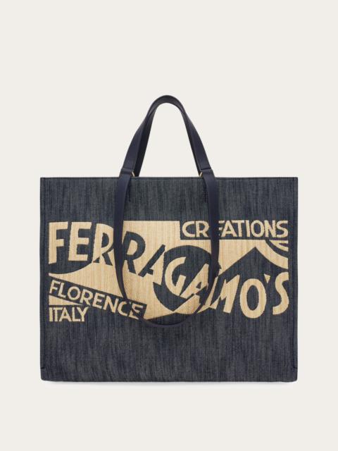 FERRAGAMO Tote bag with logo (L)