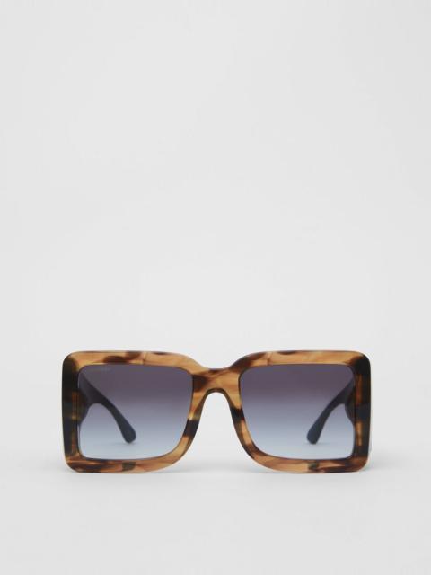 Burberry B Motif Square Frame Sunglasses