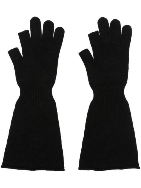Rick Owens Long Knit Gloves