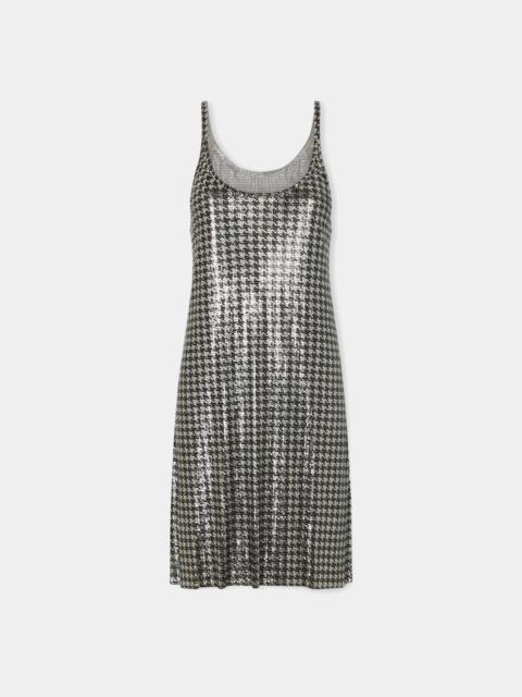 rabanne SHORT DRESS IN PATTERNED MESH