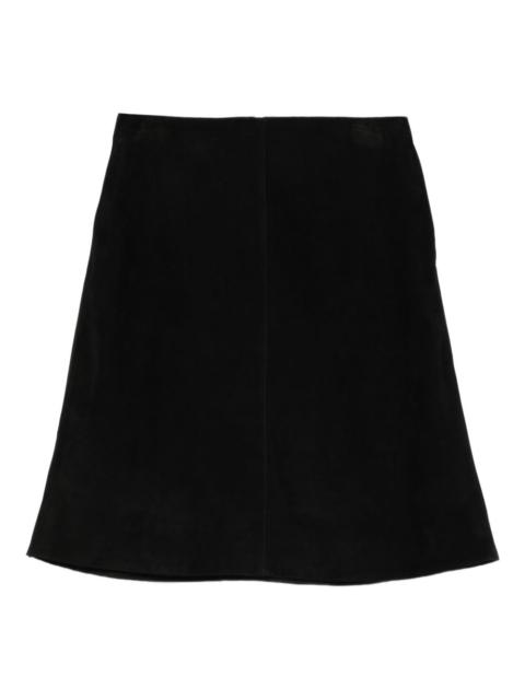 TOTEME suede mini skirt