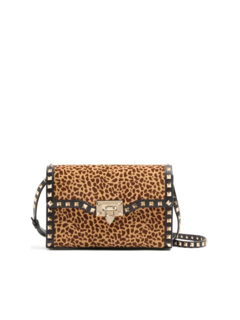 Valentino small Rockstud animal-print shoulder bag