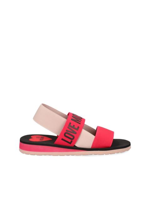 Moschino logo-print sandals