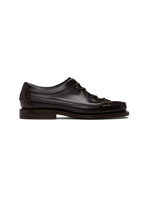 HEREU Brown Priego Squared Loafers