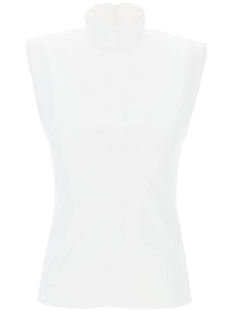 HIGH-NECKED SLEEVELESS TOP IN CANN