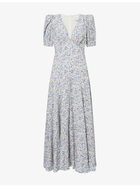 Reformation Naira Floral Woven Maxi Dress