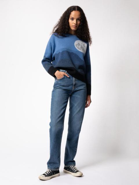 Nudie Jeans Lena Moon Sweater Blue
