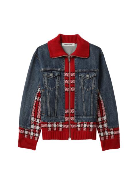 UNDERCOVER plaid-check panelled jacket