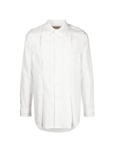 UMA WANG button-up pleated shirt