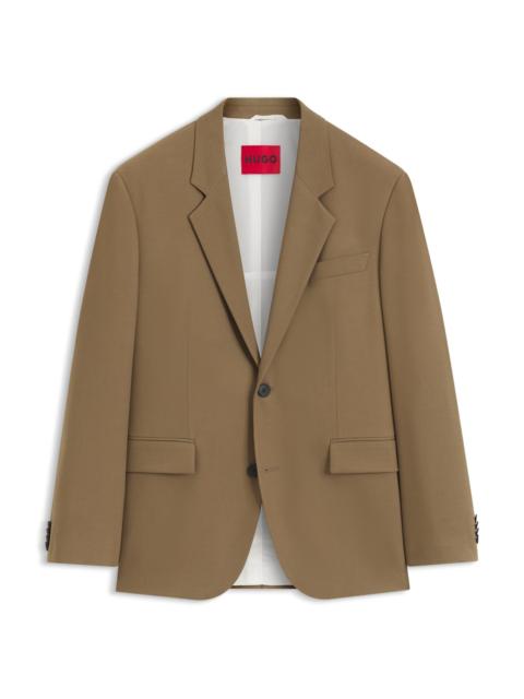 HUGO MODERN-FIT SUIT JACKET IN PERFORMANCE-STRETCH TWILL