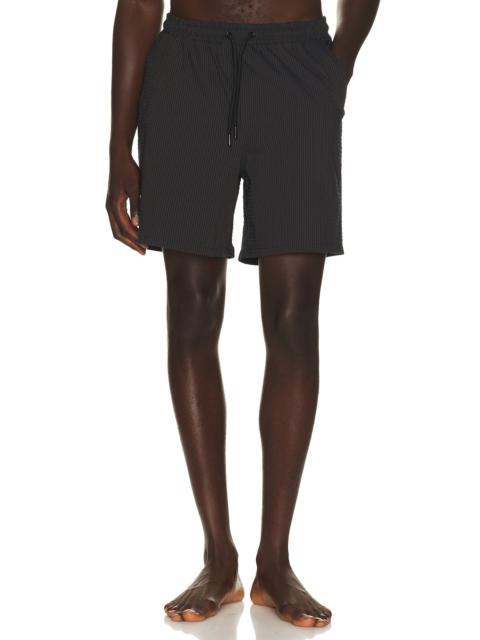 PERCIVAL Rowan Seersucker Swim Shorts