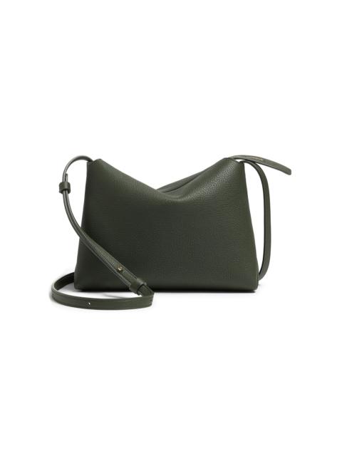 KHAITE Lina Medium Leather Crossbody Bag green