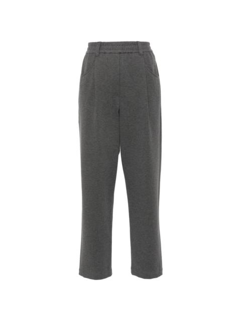 cropped tapered track pants