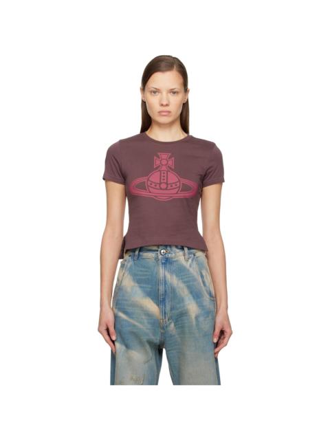 Vivienne Westwood Burgundy Paris Orb Mini Peru T-shirt