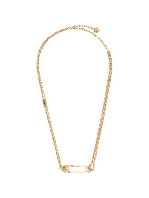 VERSACE Safety Pin Necklace