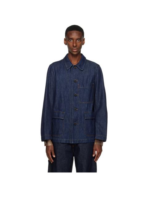 Dries Van Noten Navy Denim Chore Jacket
