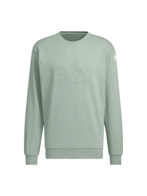 adidas adidas St Graphic Warm Crew 'Olive Green' IK2796