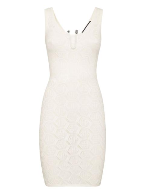 PHILIPP PLEIN monogram mini dress