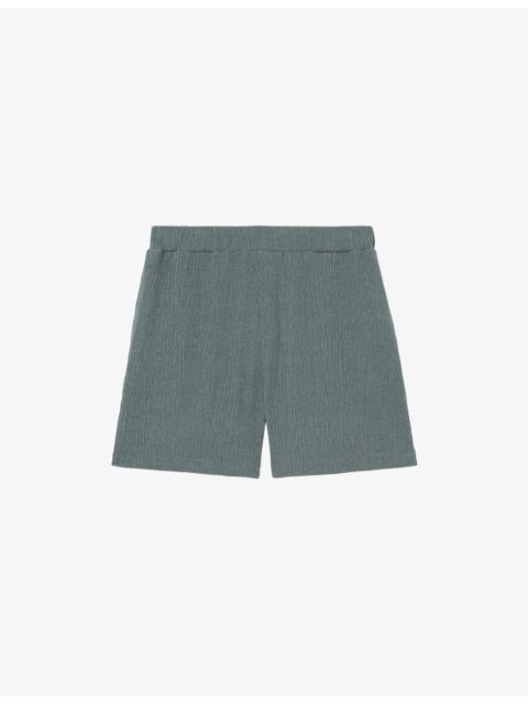 REISS Flint Crinkled Woven Shorts