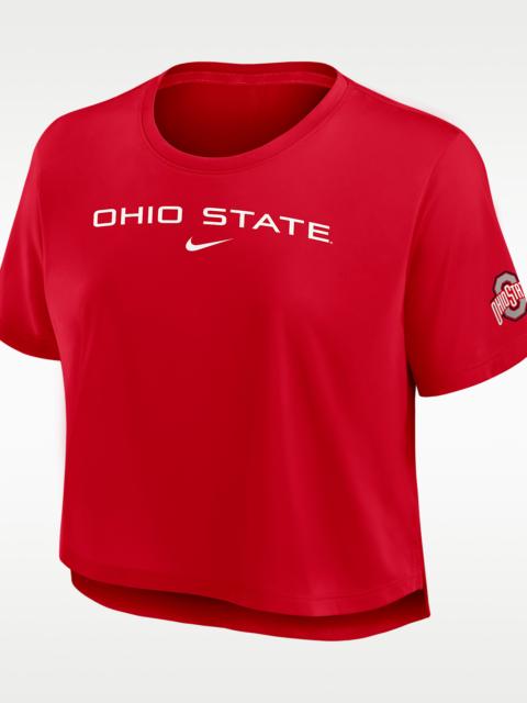 Nike Ohio State Premium Performance Women's Nike Dri-FIT Cropped Top