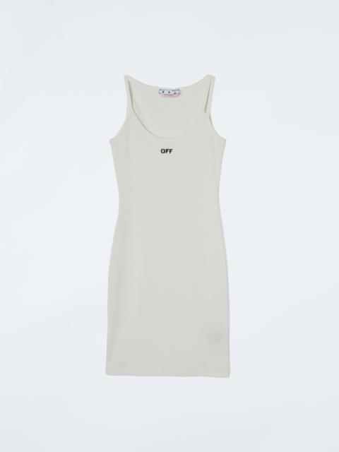 Off-White Off Stamp Basic Rib Dress