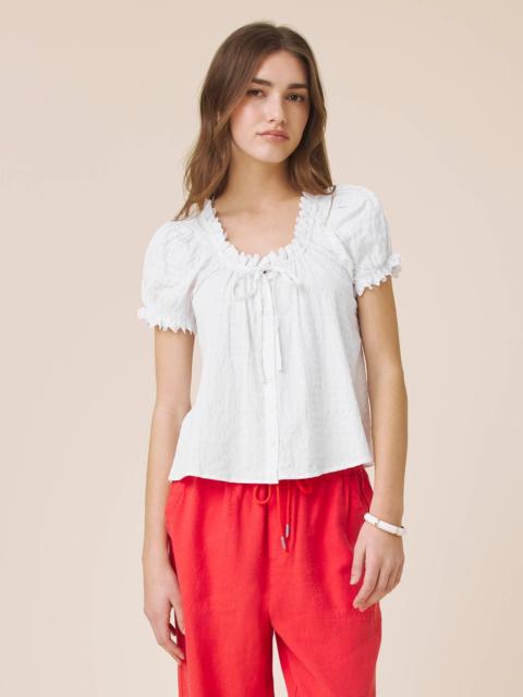 Splendid Gigi Puff Sleeve Top