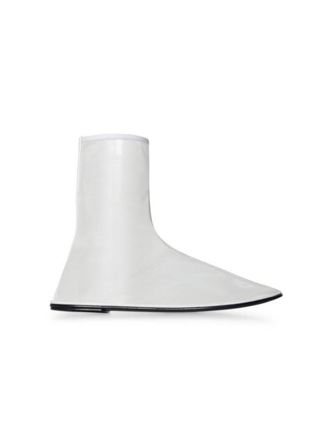 Sock Mesh Ankle Boots white