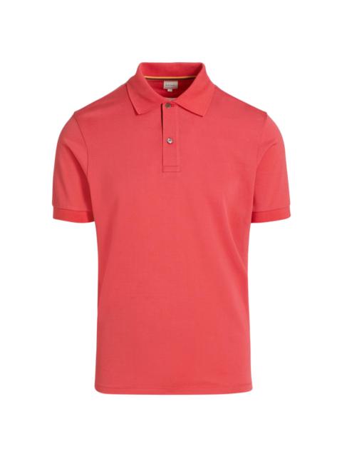 Paul Smith Men's Straight Placket Cotton Polo Shirt - Bubblegum Raspberry