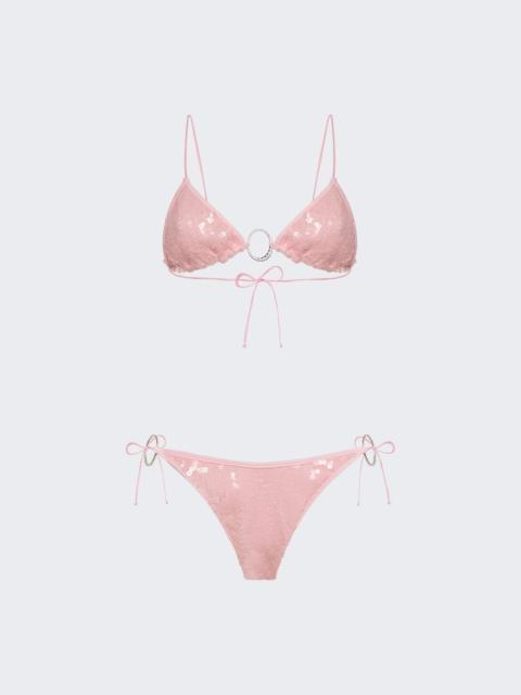 Oséree Sequins O Gem Kini Bubble Pink