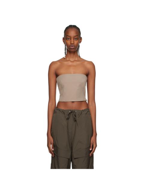 Paris Georgia SSENSE Work Capsule – Taupe Audrey Tube Top