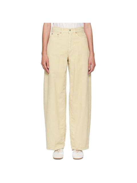 6397 Beige Loose Roomy Trousers