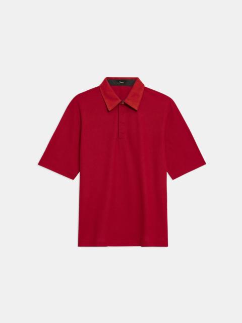 Theory Polo in Cotton Piqué