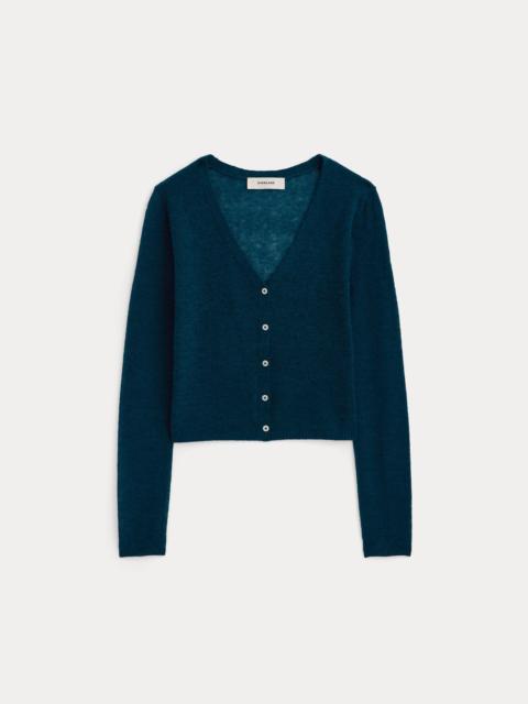 EVERLANE AIR ALPACA WIDE V CROPPED CARDIGAN