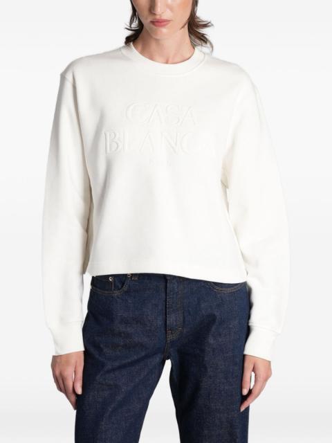 CASABLANCA logo-embroidered sweatshirt