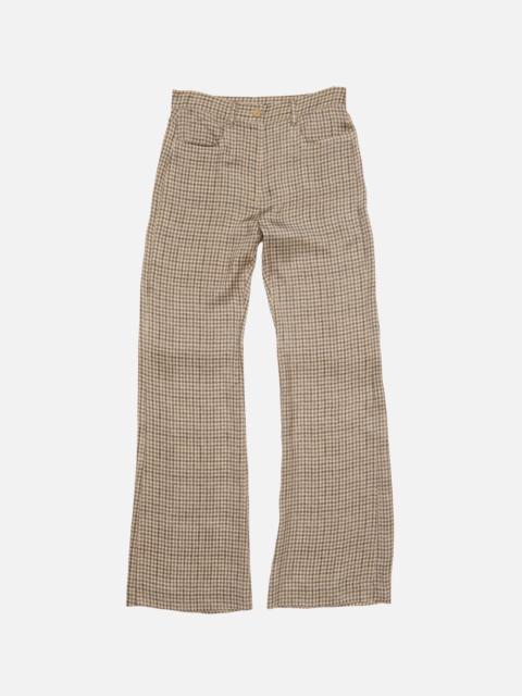 Acne Studios Check tailored trousers - Beige