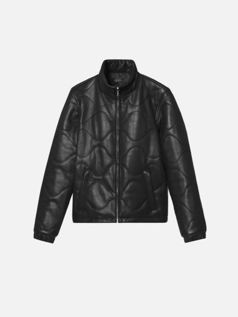 John Elliott QUILTED LEATHER PUFFER JACKET