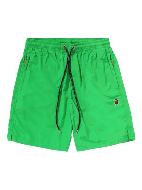 BAPE Ape Head One Point Beach Shorts 'Green'