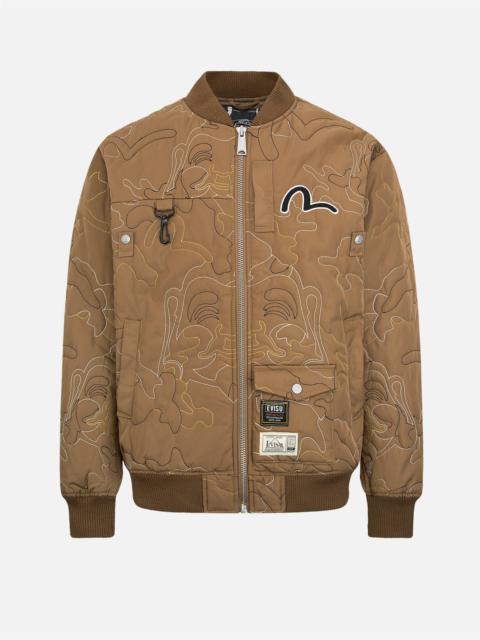 EVISU ALLOVER CAMOUFLAGE OUTLINE QUILTED JACKET | REVERSIBLE