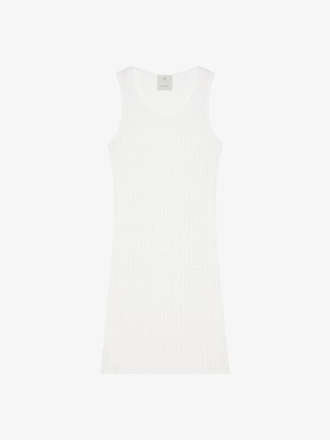 Givenchy TANK TOP DRESS IN 4G COTTON TOWELLING JACQUARD
